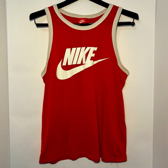 Nike Tops - Nike Red Tank Top (2000s) US Medium